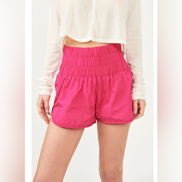 Free People Movement hot pink the way home shorts - Picture 1 of 5